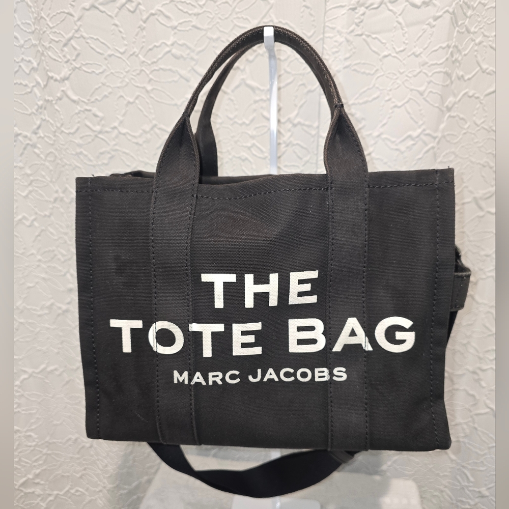 Marc Jacobs Black Canvas Tote Bag